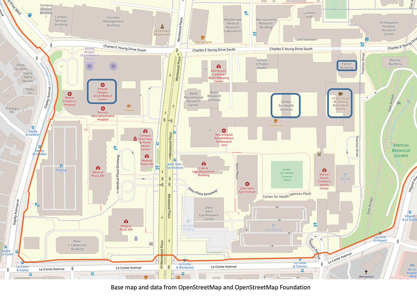 地図2　 UCLA Medical Center