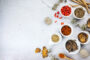 Chinese,Herbs,With,Copy,Space,And,Flat,Lay,Composition.,Variety